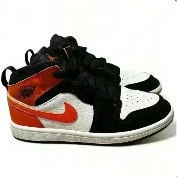 RARE- Air Jordan 1 Mid Shattered Backboard Kids Sneakers Size 13C Multicolor - Picture 5 of 9